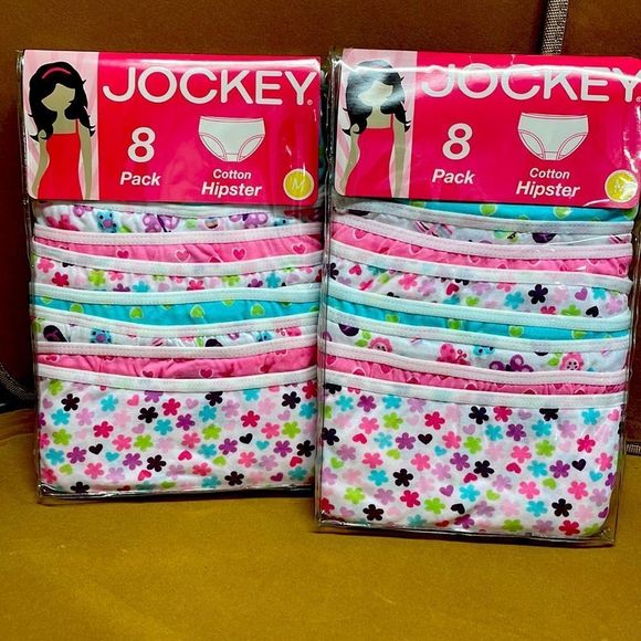 Jockey Accessories 6 Pair Of Girls Jockey Cotton Hipster Panties